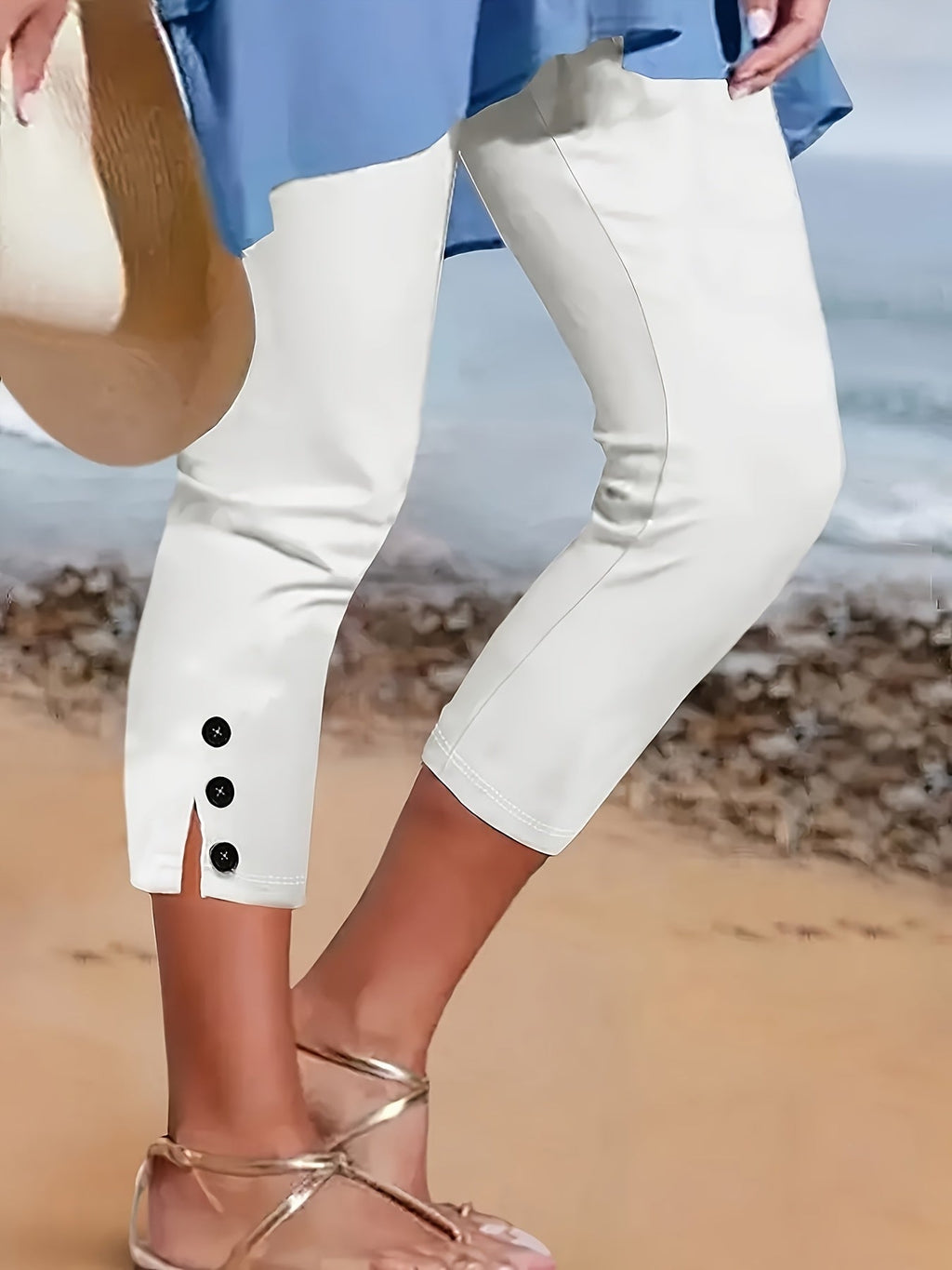 Clara Polished Stretch Capri