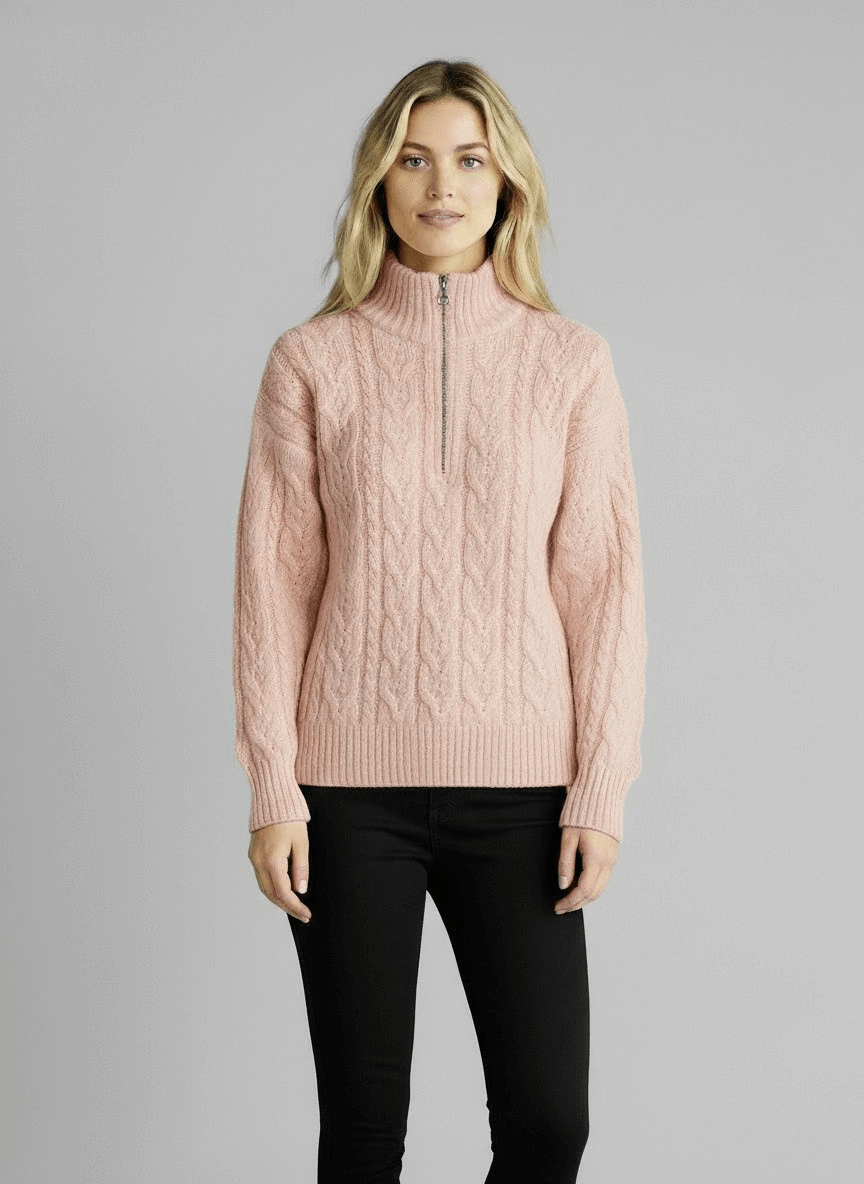 Amy Sweater with Zipper