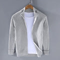 RAVELLO RIBBED ZIP CARDIGAN
