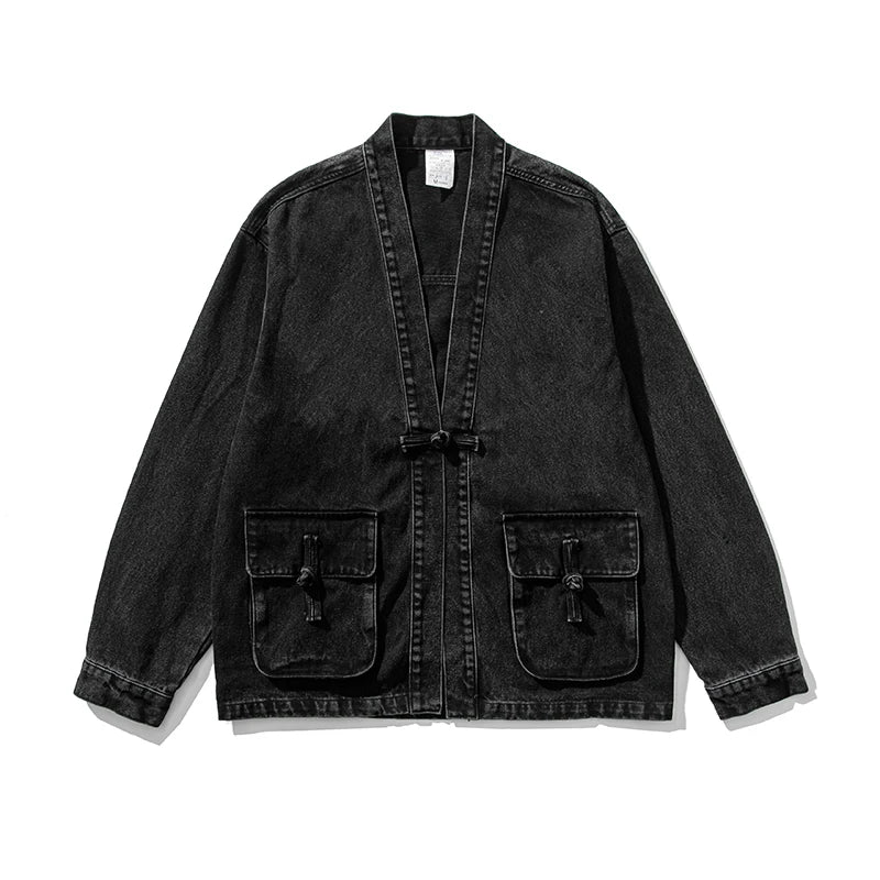 Vintage Wash Denim Kimono