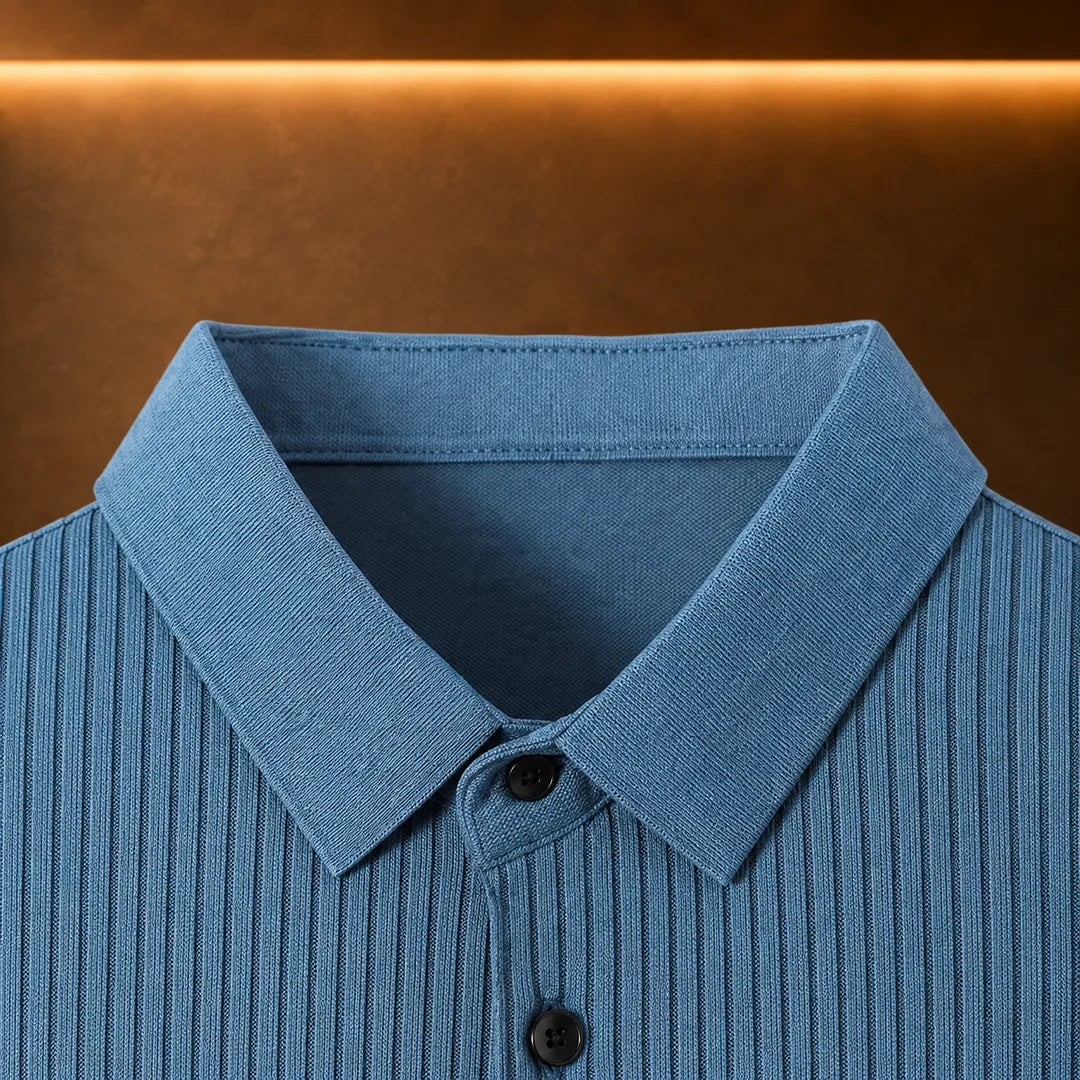 Leo Striped Pocket Polo