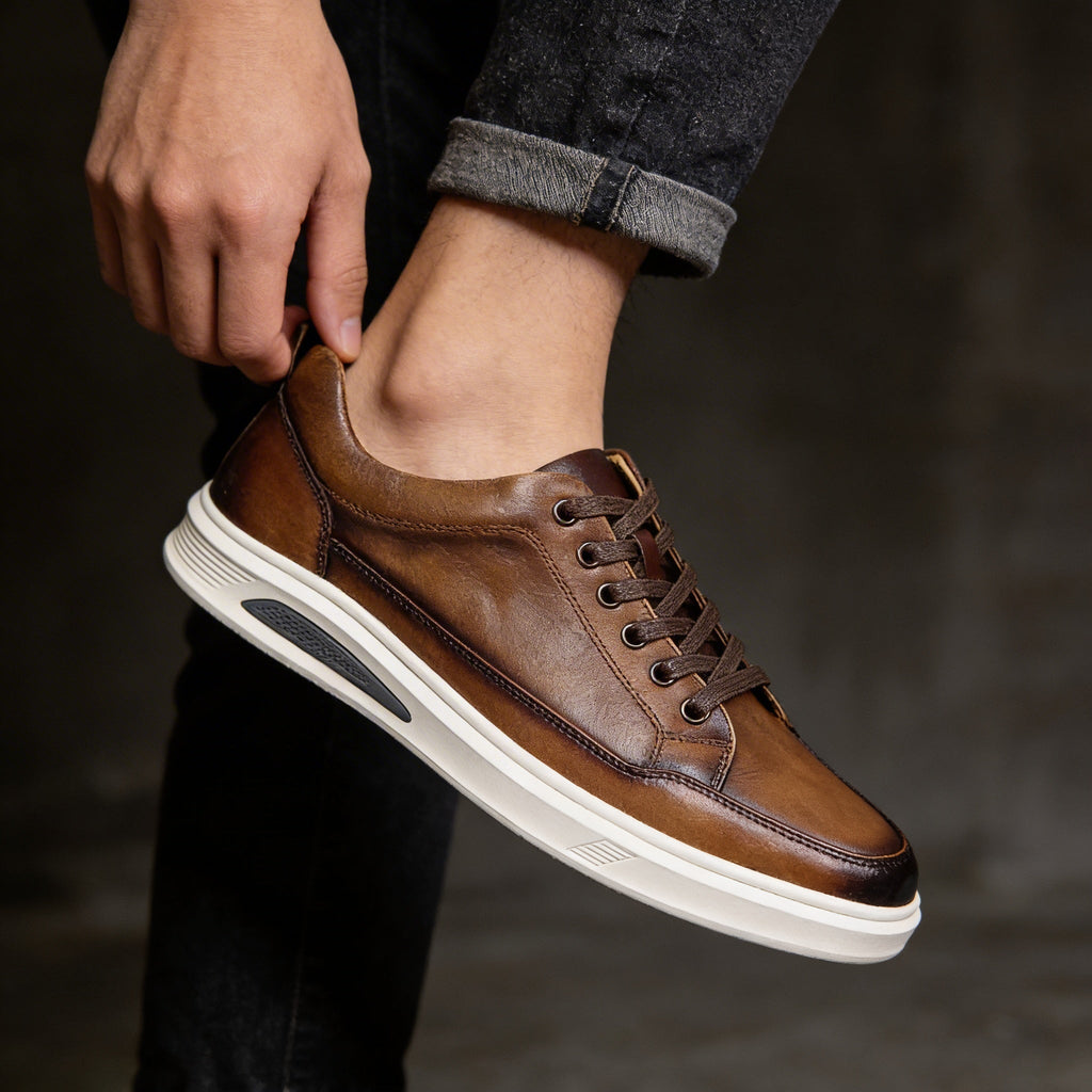 Rafael Leather Court Trainer